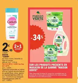 E.Leclerc Express "CADUM" Douche offre