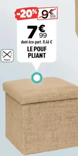 Centrakor Le pouf pliant offre