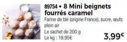 Thiriet 8 mini beignets fourrés caramel offre