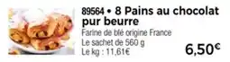 Thiriet 8 pains au chocolat pur beurre offre