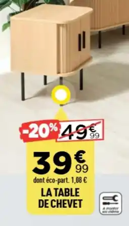 Centrakor La table de chevet offre