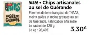Thiriet Chips artisanales au sel de guérande offre