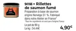 Thiriet Rillettes de saumon fumé offre