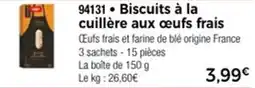 Thiriet Biscuits à la cuillère aux œufs frais offre