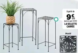 Centrakor La sellette carrée offre