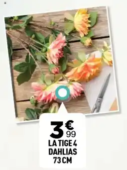 Centrakor La tige 4 dahlias 73cm offre