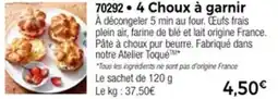 Thiriet 4 choux à garnir offre