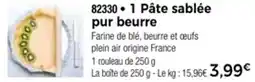 Thiriet 1 pâte sablée pur beurre offre