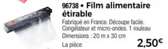 Thiriet Film alimentaire étirable offre