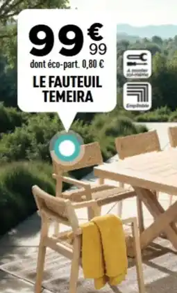 Centrakor Le fauteuil temeira offre
