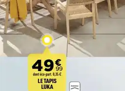 Centrakor Le tapis luka offre