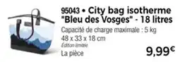 Thiriet City bag isotherme bleu des vosges offre