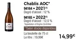 Thiriet Chablis aoc offre