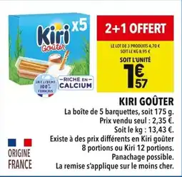 Supeco KIRI GOÛTER offre
