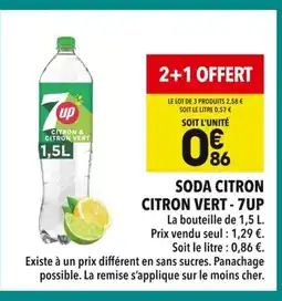 Supeco 7UP Soda citron citron vert offre