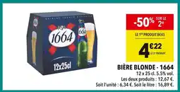 Supeco 1664 Bière blonde offre