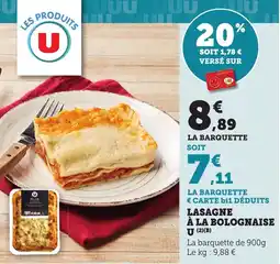 Maximarché Lasagne à la bolognaise u offre