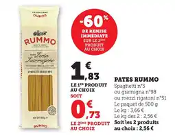 Maximarché Pates rummo offre