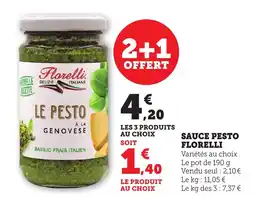 Maximarché Sauce pesto florelli offre