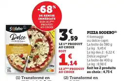 Maximarché Pizza sodebo offre