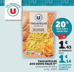 Maximarché Tagliatelles aux œufs frais u offre