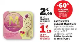 Maximarché Batonnets glaces magnum offre