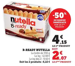 Maximarché B-ready nutella offre