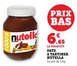 Maximarché Pate a tartiner nutella offre