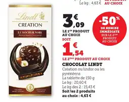 Maximarché Chocolat lindt offre
