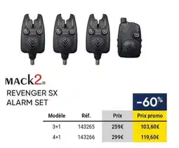 Pacific Pêche MACK2 Revenger sx alarm set offre