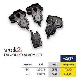 Pacific Pêche MACK2 Falcon xr alarm set offre