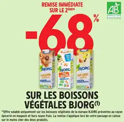 Intermarché Sur les boissons végétales bjorg offre