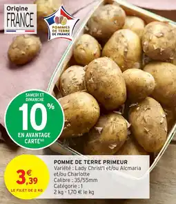 Intermarché Pomme de terre primeur offre