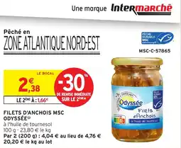 Intermarché Filets d'anchois msc odyssée offre