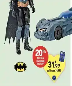 JouéClub Pack batmobile et figurine batman offre