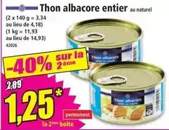 Norma Thon albacore entier offre