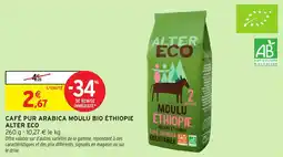 Intermarché Café pur arabica moulu bio éthiopie alter eco offre