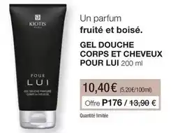 Stanhome Kiotis - gel douche corps et cheveux pour lui offre