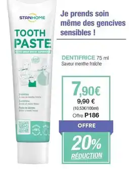 Stanhome Stanhome - dentifrice offre