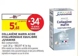 Collagène marin acide hyaluronique equilibre juvamine