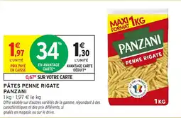 Intermarché Pâtes penne rigate panzani offre