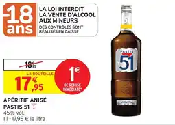 Intermarché Apéritif anisé pastis offre