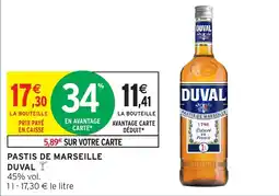 Intermarché Pastis de marseille duval offre