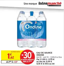 Intermarché Eau de source ondine offre