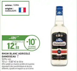 Intermarché Rhum blanc agricole damoiseau offre