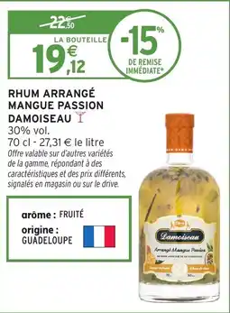 Intermarché Rhum arrangé mangue passion damoiseau offre