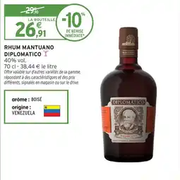 Intermarché Rhum mantuano diplomatico offre