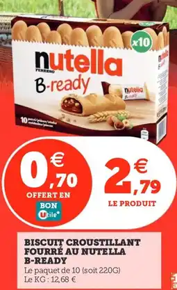 Utile NUTELLA Biscuit croustillant fourré au b-ready offre
