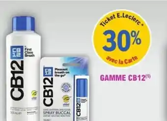 E.Leclerc Parapharmacie Gamme cb12 offre