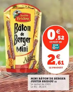 Utile JUSTIN BRIDOU Mini baton de berger offre